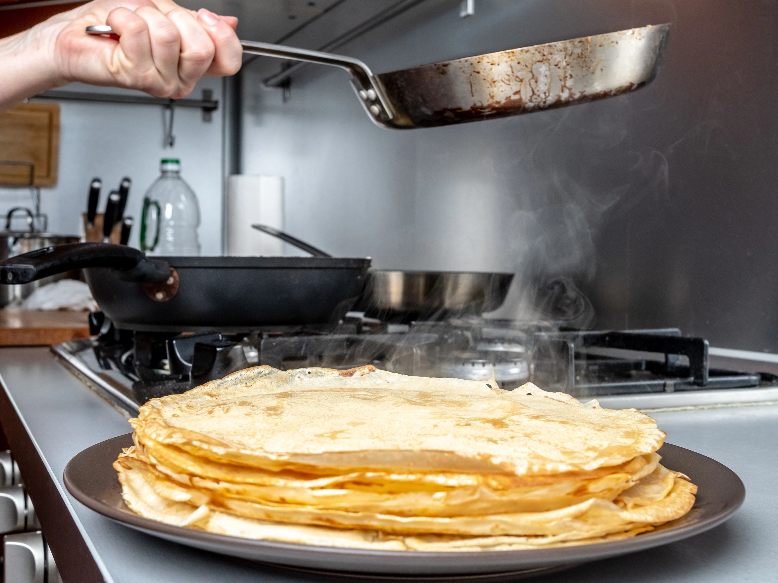 Crepas recién preparadas